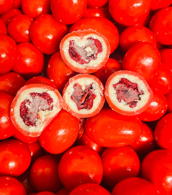 Gevriesdroogde kersen met chocolade 100 gram