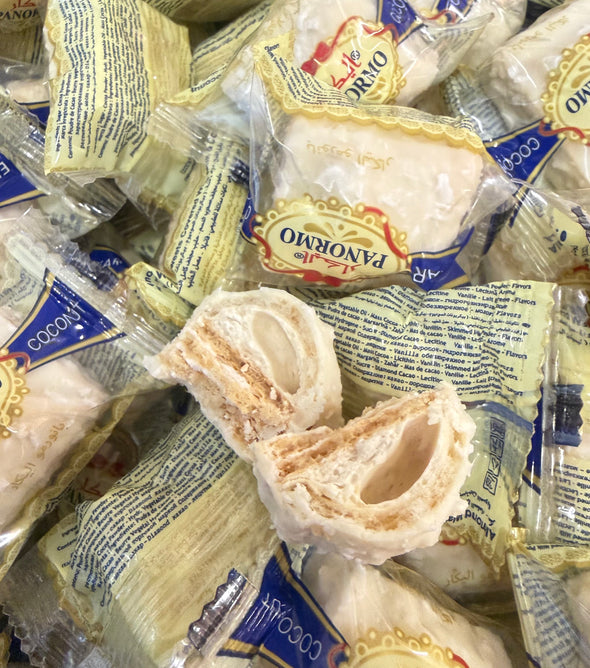 Koekjes met crème en kokos