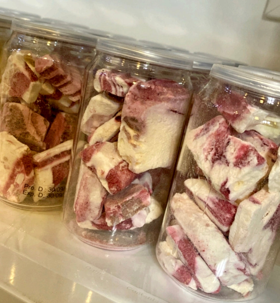 Freeze dried ice cream vanille met kersen