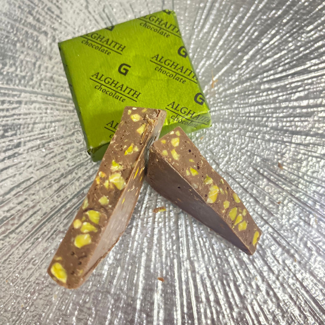 Chocolate vierkant met pistache