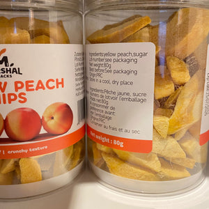 Gevriesdroogde perzik 80g