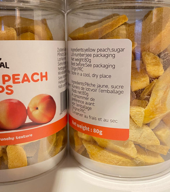 Gevriesdroogde perzik 80g