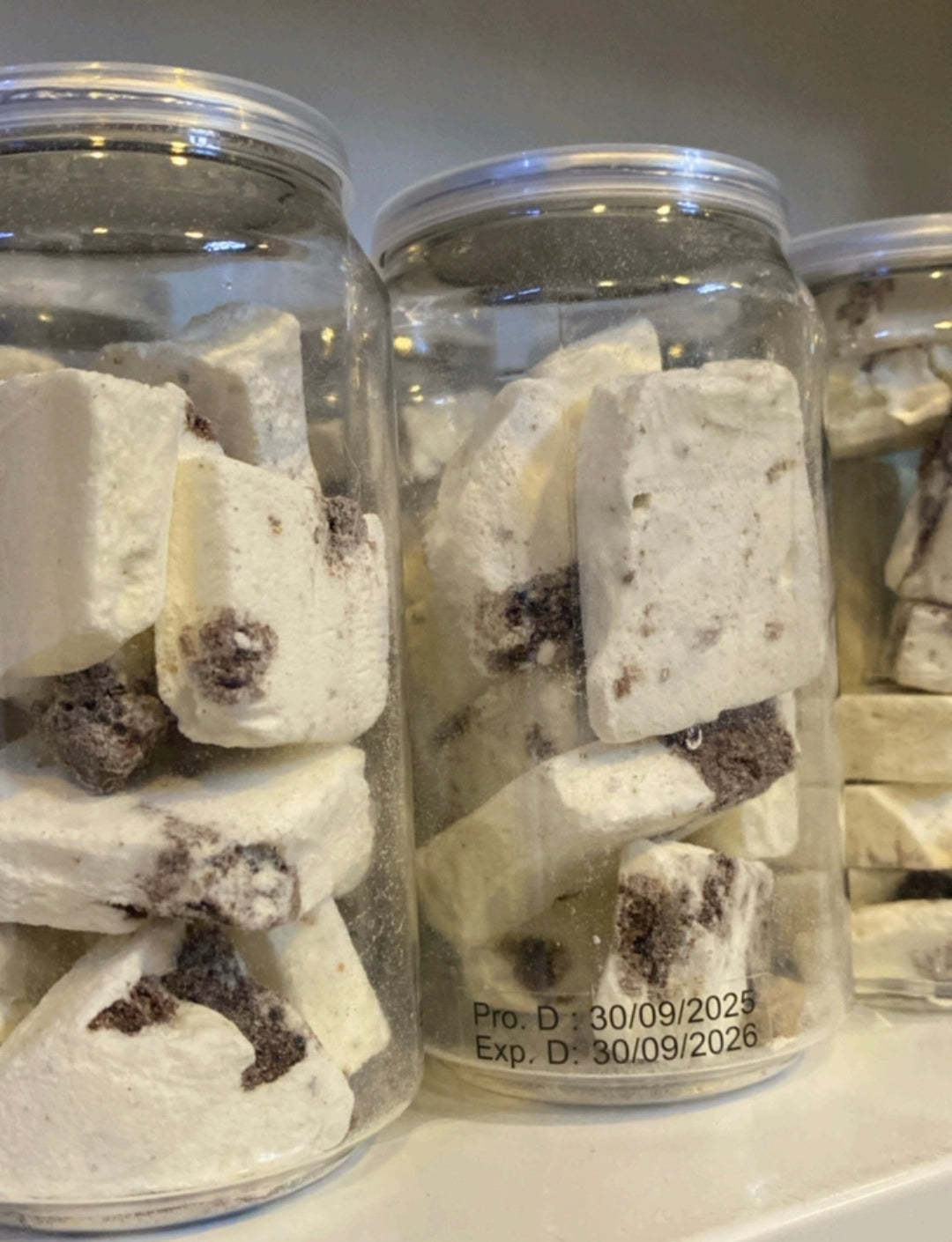 Freeze dried ice cream vanille met chocolade